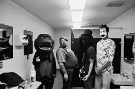 Black And White Barney Kurt Cobain As Barney The Dinosaur Barney The Dinosaurs Nirvana Kurt Cobain