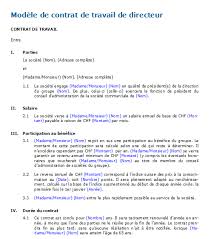 Contrat d'employé pour un travail nettement défini à temps partiel inférieur au tiers temps 66 kb; Contrat De Travail De Directeur Modele A Telecharger