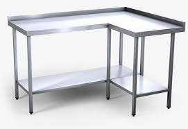 Stainless Steel Table L Shaped Stainless Steel Table Steel Table Kitchen Units