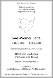Lyle lettau is a canadian actor starring as tristan milligan on teen show degrassi. Traueranzeigen Von Hans Werner Lettau Waz Trauer De