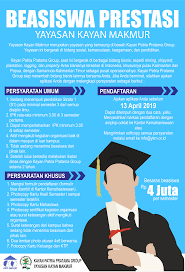 Penawaran Beasiswa Kayan Makmur 2019 Direktorat Kemahasiswaan Pendidikan Gerak Mahasiswa