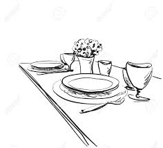 But this, in general, examples. Table Setting Set Weekend Breakfast Or Dinner Royalty Free Cliparts Vectors And Stock Illustration Image 77771971