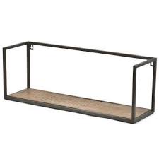 Vintage Wandregal 30 100 Cm Ede Akazie Massivholz Metall Regal In 2020 Wandregal Wandregal Holz Regal