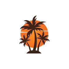 Letom Logotip Summer Logo Holiday Logo Design Palm Tree Icon