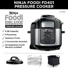 Choose ninja foodi if… the air frying feature is important to you. Amazon Com Ninja Fd401 Foodi 8 Quart 9 In 1 Deluxe Xl Pressure Cooker Broil Dehydrate Slow Cook Air Fryer And More With A Stainless Finish Kitchen Dining