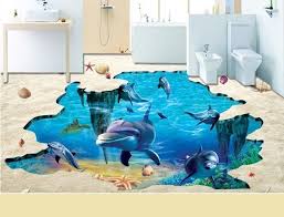 Realistic 3d Tile Floor Designs For Bathroom Floor Tile Design Floor Murals Floor Wallpaper