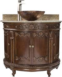 Make the most of your storage space and create an. Antique Hand Carved Espresso Finish Semi Circle Vanity With Beige Marble Top 16 Vessel Sink Opt Beige Marble Marble Bathroom Accessories Glass Bathroom Sink