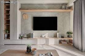 開箱 北歐莫蘭迪清新宅 裝潢與入住心得分享 mobile01 living room tv wall home interior design