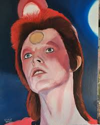 Here are a few of David Bowie's paintings..