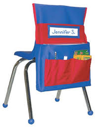 Student Chair Organizer Chairback Buddy Blue Red Student