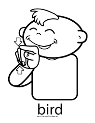 Bird In Sign Language Baby Bird Sign Sign Language Words Sign Language Sign Language Chart