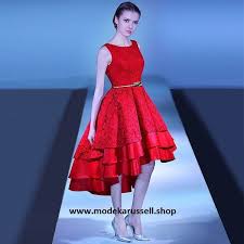 Die ärmel sind dreiviertel lang. Abendkleid Siti Vorne Kurz Hinten Lang In Rot Abendkleid Kleider Rotes Kleid