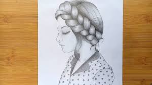 There are so many cute girls hairstyles that we feel like it is our duty to share some with you. How To Draw A Girl With Beautiful Hairstyle Draw A Girl With Pencil Sketch Step By Step Youtube