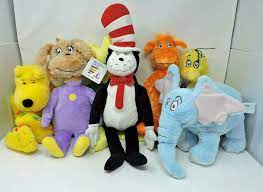 Dr Seuss Cat In Hat Plush 7 Elephant Sneetch Kohl S Cares Toy Lot Stuffed Animal Kohlscaresforkids