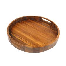 4.7 out of 5 stars. 16 5 Inch Round Wooden Serving Tray With Handles Made In Usa Virginia Boys Kitchens