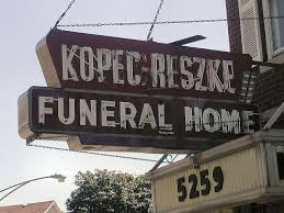 Chicago Funeral Home Funeral Neon Clock