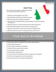 Displaying 20 questions associated with management. Printable Irish Trivia Lovetoknow