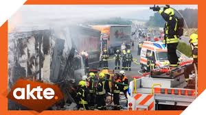 L'accident de l'a9 de ce lundi matin (©métropolitain ). Horror Crash Auf Der A9 Gibt Es Noch Hoffnung Fur Den Lkw Fahrer Akte Sat 1 Youtube
