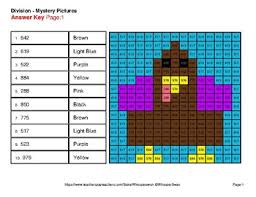 Grade 4 math worksheets from k5 learning. Thanksgiving 4 Digit By 1 Digit Division Color By Number Math Mystery Pictures