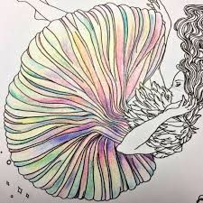 第１回 ダーウェントアーチスト色鉛筆５色で塗る pandora ひみつと魔法の旅ぬり絵 ぬり絵 色鉛筆 絵