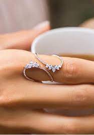 Designer New Style Wedding Ring Gold Color Ring Chic Rings Beautiful Jewelry