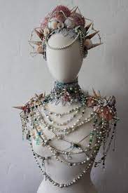 Image Result For Mermaid Pearl Necklace Costume Mermaid Parade Mermaid Costume Pearl And Lace