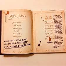 For fans of descendants, this spell book, which formerly belonged to maleficent before she passed it on to mal, is full of comments, notes, and inside jokes between mal and the other villains' kids. Pin On Descendants