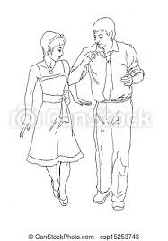 The following line art illustration drawings are 21 pen and ink drawings artworks of many that i created over the past 3 years. Retro Dancers Couple Lineart Ink Drawing Canstock