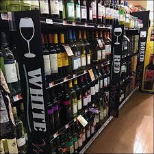 Wine Multi Variety Category Management Fixtures Close Up Wine Retail Signage Liquor Store
