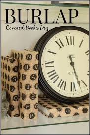 Burlap Covered Book Diy Stonegable Diy Book Diy Burlap Burlap