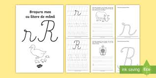 Litera m mare de mână. Scrierea Literelor R È™i R De ManÄƒ BroÈ™urÄƒ Cu ActivitÄƒÈ›i