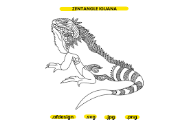 See more ideas about coloring pages, iguana, online coloring pages. Zentangle Animal Iguana Coloring Page Graphic By Doridodesign Creative Fabrica