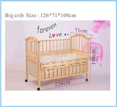 Pine Wood Baby Cot Bed With Small Cradle Inside Baby Cot Bedding Baby Cradle Wooden Baby Cradle