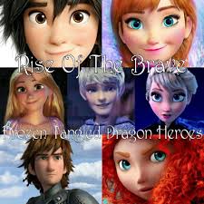 Rise Of The Brave Frozen Tangled Dragon Heroes