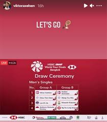 The top eight players and pairs for each category in the hsbc bwf road to bangkok rankings have been invited. 2lqetvjg5kvrym