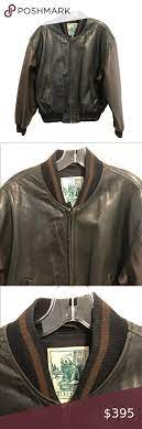 Golden Bear Vintage Bomber Leather Jacket Medium Leather Bomber Jacket Leather Jacket Brown Leather Bomber Jacket