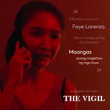 Faye Lorenzo for THE VIGIL Read full movie review here:  https://www.goldwinreviews.com/post/the-vigil
