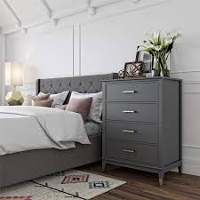 Westerleigh 1 drawer nightstand black. Amazon Com Cosmoliving Westerleigh 4 Drawer Dresser Graphite Gray Furniture Decor