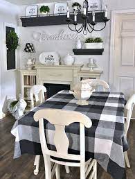 Simple Christmas Decor With Updated Farmhouse Kitchen Dining Room Wall Decor Farmhouse Dining Room Dining Room Makeover