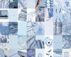 33+ blue aesthetic wallpapers for laptop on wallpapersafari. Pale Blue Photo Wall Collage Kit Blue Aesthetic Baby Blue Etsy