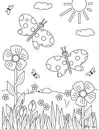 Includes images of baby animals, flowers, rain showers, and more. Flower Coloring Pages Skip To My Lou