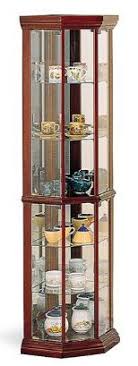 Coaster Solid Wood Glass Corner China Curio Cabinet Glass Curio Cabinets Glass Shelves In Bathroom Corner Curio