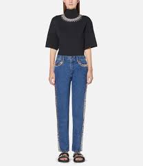 Crystal Chain Skinny Jeans