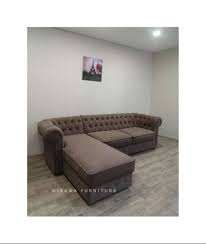 Kesan yang ditampilkan pada sofa ini adalah sederhana dengan warna yang tidak mencolok. Harga Sofa L Ruang Tamu Chesterfield Coklat Mebel 782892280