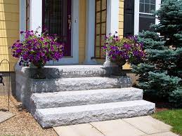 Swenson Granite Steps And Treads Out Perform Wood Brick And Concrete In Harsh Elements They Won T Front Porch Stone Front Porch Stone Steps Front Door Steps