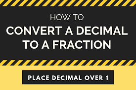 Decimal To Fraction Calculator Inch Calculator