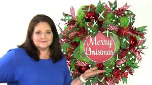 Creating big, beautiful décor for both indoor and out is easier than you think with deco mesh ribbon! How To Deco Mesh Christmas Wreath Preview July Wreath Making Of The Month Club Youtube