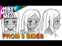In this video i explain the steps i use to draw the faces of my manga characters, and how i use guidelines to help me place the features. How To Draw Front Side Profile Face From 3 Different Angles In Anime Manga With Mikeymegamega Litetube