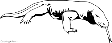 Komodo dragon coloring pages are a fun way for kids of all ages to develop creativity, focus, motor skills and color recognition. Easy Komodo Dragon Coloring Page Coloringall