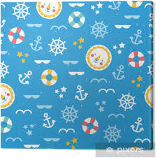 Maybe you would like to learn more about one of these? Sea Theme Seamless Pattern Colorful Cute Sea Background Vector Illustration Canvas Print Pixers We Live To Change